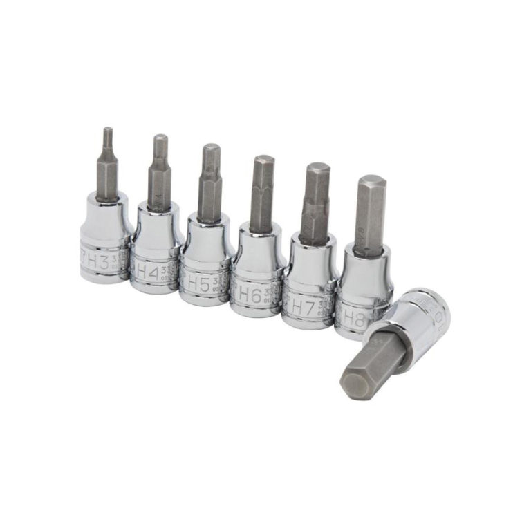 Screwdriver Bit Sockets 3/8” For Recessed Head Screws SAMDEX